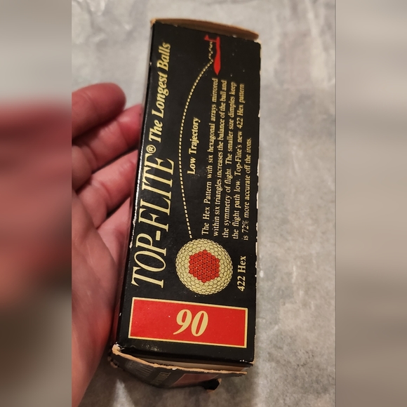 VINTAGE Top Flite 90 Golf Balls Made in USA NWT - Picture 2 of 5